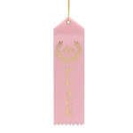 2x8" Pink 4th Place Ribbons