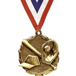 1.75" Gold Softball Medals