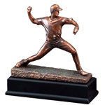Baseball Pitcher Gallery Resin Trophy