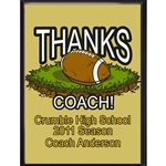 Thanks Coach Football Plaques