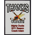 Thanks Coach Hockey Plaques