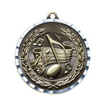 Music Gold Diamond Cut Medals