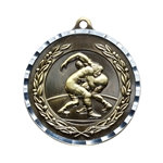 Wrestling Gold Diamond Cut Medals