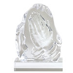Praying Hands Sculpted Glass Awards