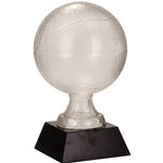 Large Basketball Premier Glass Trophies