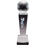 Golf Female Sport Crystal Trophies