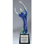 Celebration Glass Art Awards on Black Base