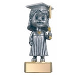 Graduate Female Bobblehead Trophies
