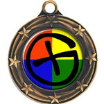 Custom Insert Medals with Star Border
