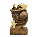 Basketball Star Swirl Trophies