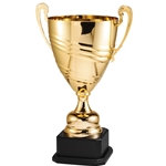 Gold Italian Trophy Cup on Ebony Wood Base
