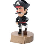 Pirate/Buccaneer Mascot Bobblehead Trophies