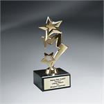 Gold Cascade Metal Stars Award