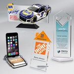 Custom Shaped Acrylic Awards 3/8" thick (up to 47 square inches)