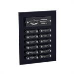 Black and Clear Acrylic Beveled Perpetual Plaque