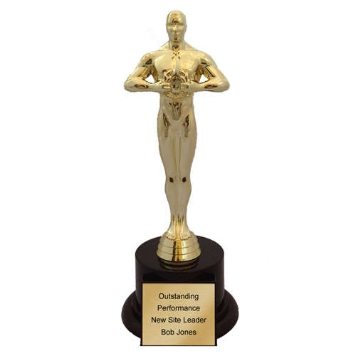 Gilded Academy Award Oscar Statuette - . Gift Ideas