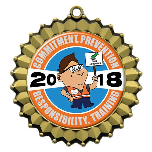 Personalized 1st Place Insert Medal Custom Recognition Award w/ Text - Trophy Partner Custom Awards