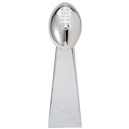 EX LARGE CHROME LOMBARDI STYLE 8 YR FANTASY FOOTBALL PERPETUAL TROPHY 144C/MD * 