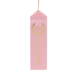 Pink 4th Place Ribbons