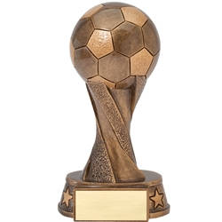 Bronze Soccer Spiral Trophies