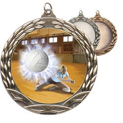 Female Volleyball Insert Medals