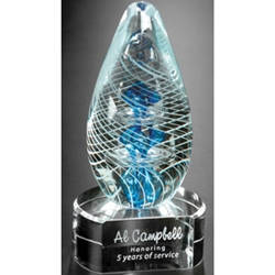 Synergy on Clear Base Art Glass Awards