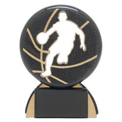 Basketball Male Shadow Sport Resin Trophies