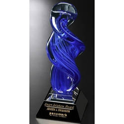 Blue Whirlwind Glass Art Awards