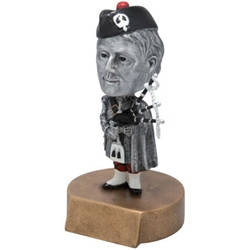 Scotsman/Highlander Mascot Bobblehead Trophies