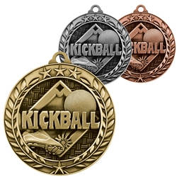 Kickball Wreath Medals