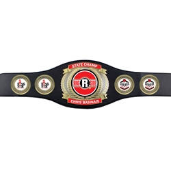 Custom Champion Perpetual Award Belt with 4 Rounds