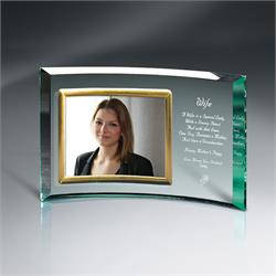 Wide Crescents Jade Glass Award