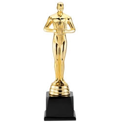 Large Oscar Like Metal Replica Trophy