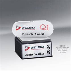 Pivoting Bars Award with Magnetic Base