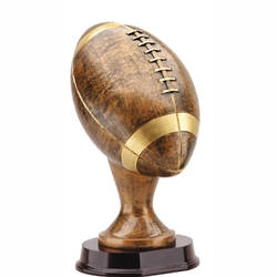 Large Bronze Football Resin Trophies