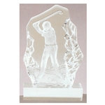 Golf Swing Sculpted Glass Awards