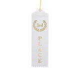 2x8" White 3rd Place Ribbons
