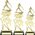 Softball Double Star Snap Trophies