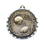 Football Gold Diamond Cut Medals