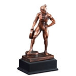 Weightlifting Female Bar in Hand Trophies