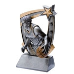 3D Star Male Basketball Resin Trophies