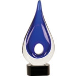 Blue Hole Rain Drop Art Glass Awards