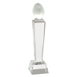 Football Crystal Pedestal Trophies