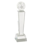 Soccer Crystal Pedestal Trophies
