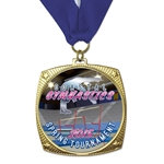 Custom Star Rounded Square Insert Medals