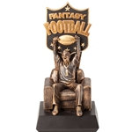 Fantasy Football Fan on Sofa Trophy