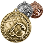 Swimming Wreath Medals