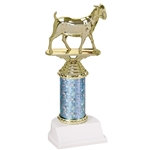 GOAT "Greatest of all Time" Column Trophies