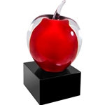 Red Apple Teacher Appreciation Glass Art Awards
