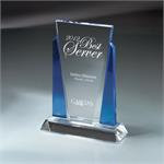 Blue And Optic Crystal Victory Award